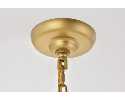 Elegant Selene 1 Light Pendant - Brass, L 20" (LD5050D20BR)