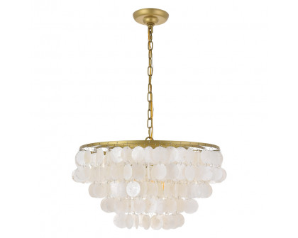 Elegant Selene 1 Light Pendant - Brass, L 20" (LD5050D20BR)