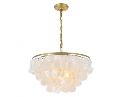 Elegant Selene 1 Light Pendant - Brass, L 20" (LD5050D20BR)