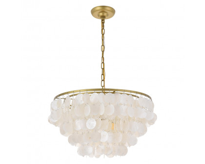 Elegant Selene 1 Light Pendant - Brass, L 20" (LD5050D20BR)