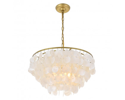 Elegant Selene 1 Light Pendant - Brass, L 20" (LD5050D20BR)