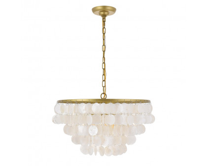 Elegant Selene 1 Light Pendant - Brass, L 20" (LD5050D20BR)