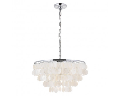 Elegant Selene 1 Light Pendant - Chrome, L 20" (LD5050D20C)