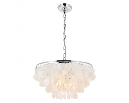 Elegant Selene 1 Light Pendant - Chrome, L 20" (LD5050D20C)