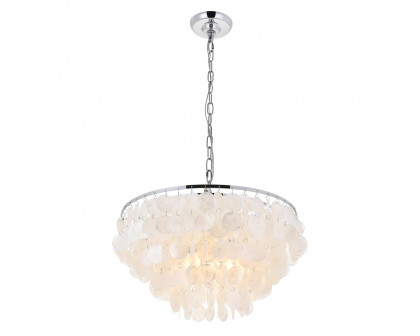 Elegant Selene 1 Light Pendant - Chrome, L 20" (LD5050D20C)