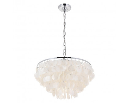 Elegant Selene 1 Light Pendant - Chrome, L 20" (LD5050D20C)