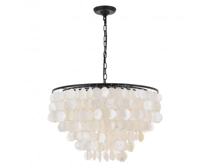 Elegant Selene 1 Light Pendant - Black, L 24" (LD5050D24BK)