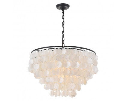 Elegant Selene 1 Light Pendant - Black, L 24" (LD5050D24BK)