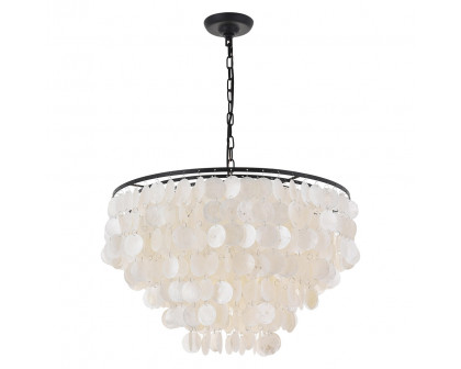 Elegant Selene 1 Light Pendant - Black, L 24" (LD5050D24BK)