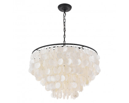 Elegant Selene 1 Light Pendant - Black, L 24" (LD5050D24BK)