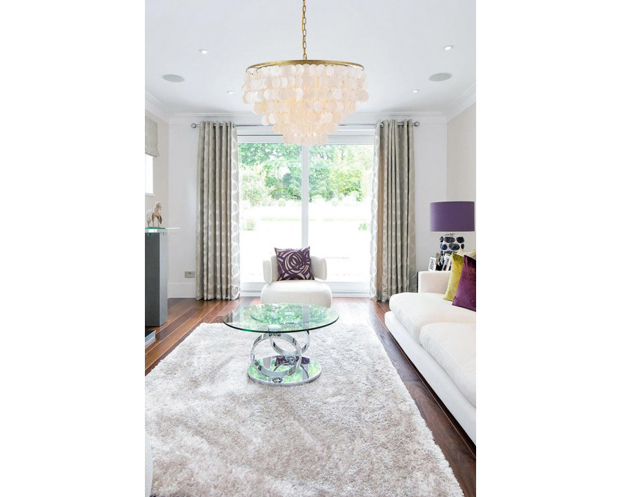 Elegant Selene 1 Light Pendant - Brass, L 24" (LD5050D24BR)