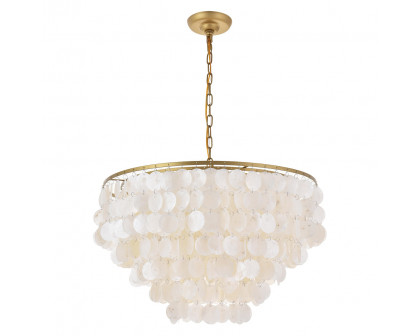 Elegant Selene 1 Light Pendant - Brass, L 24" (LD5050D24BR)