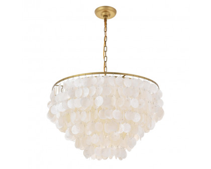 Elegant Selene 1 Light Pendant - Brass, L 24" (LD5050D24BR)