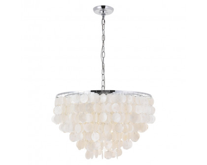 Elegant Selene 1 Light Pendant - Chrome, L 24" (LD5050D24C)