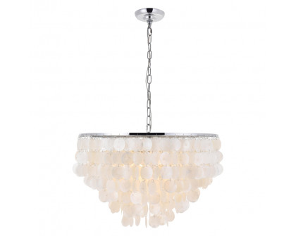 Elegant Selene 1 Light Pendant - Chrome, L 24" (LD5050D24C)