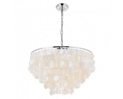 Elegant Selene 1 Light Pendant - Chrome, L 24" (LD5050D24C)