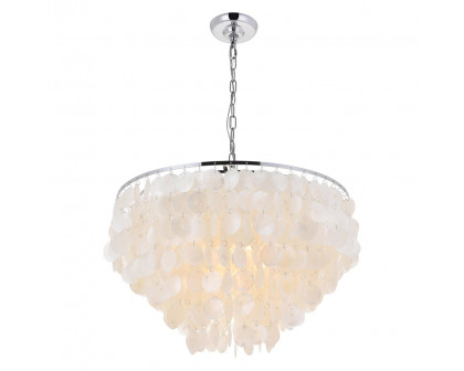 Elegant Selene 1 Light Pendant - Chrome, L 24" (LD5050D24C)