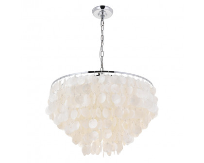 Elegant Selene 1 Light Pendant - Chrome, L 24" (LD5050D24C)