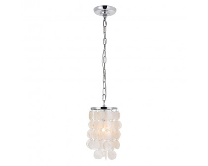 Elegant Selene 1 Light Pendant - Chrome, L 6" (LD5050D6C)