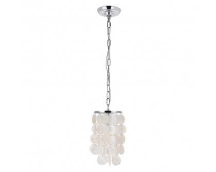 Elegant Selene 1 Light Pendant - Chrome, L 6" (LD5050D6C)