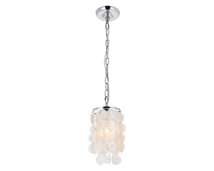 Elegant Selene 1 Light Pendant - Chrome, L 6" (LD5050D6C)