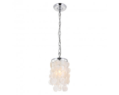 Elegant Selene 1 Light Pendant - Chrome, L 6" (LD5050D6C)