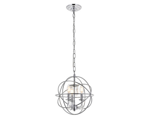 Elegant Wallace 3 Light Pendant - Chrome, L 12" (LD5055D12C)