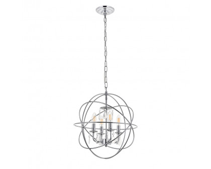 Elegant Wallace 3 Light Pendant - Chrome, L 16" (LD5055D16C)