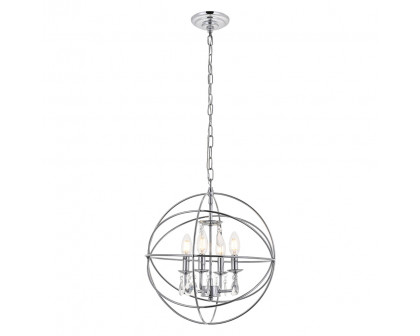 Elegant Wallace 3 Light Pendant - Chrome, L 16" (LD5055D16C)