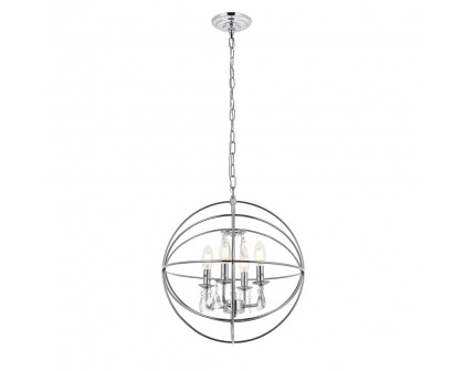 Elegant Wallace 3 Light Pendant - Chrome, L 16" (LD5055D16C)