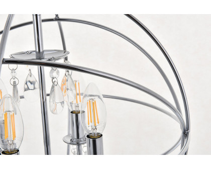 Elegant Wallace 3 Light Pendant - Chrome, L 16" (LD5055D16C)