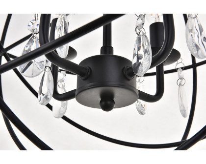 Elegant Wallace 3 Light Pendant - Matte Black, L 16" (LD5055D16MB)