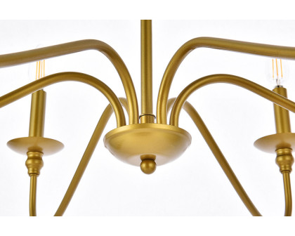 Elegant Rohan Chandelier - Brass, L 30" (LD5056D30BR)