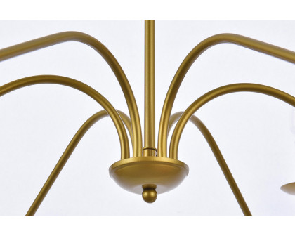 Elegant Rohan Chandelier - Brass, L 42" (LD5056D42BR)