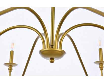 Elegant Rohan Chandelier - Brass, L 48" (LD5056D48BR)