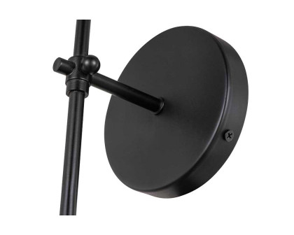 Elegant Mel 1 Light Wall Sconce - Black, L 4.75" (LD6004W5BK)