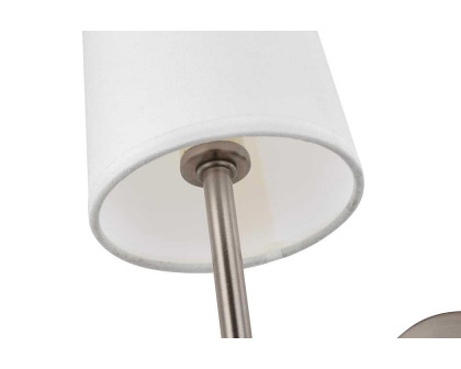 Elegant Mel 1 Light Wall Sconce - Burnished Nickel, L 4.75" (LD6004W5BN)