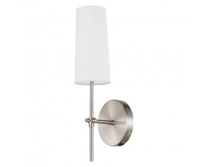 Elegant Mel 1 Light Wall Sconce - Burnished Nickel, L 4.75" (LD6004W5BN)