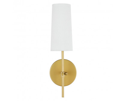 Elegant Mel 1 Light Wall Sconce - Brass, L 4.75" (LD6004W5BR)