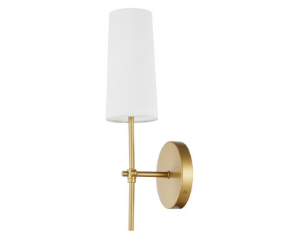 Elegant Mel 1 Light Wall Sconce - Brass, L 4.75" (LD6004W5BR)