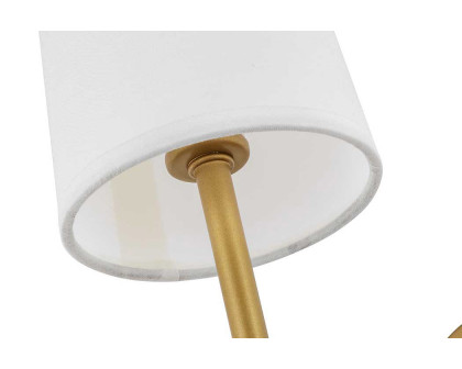 Elegant Mel 1 Light Wall Sconce - Brass, L 4.75" (LD6004W5BR)