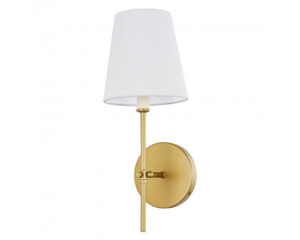 Elegant Mel 1 Light Wall Sconce - Brass, L 5.5" (LD6004W6BR)