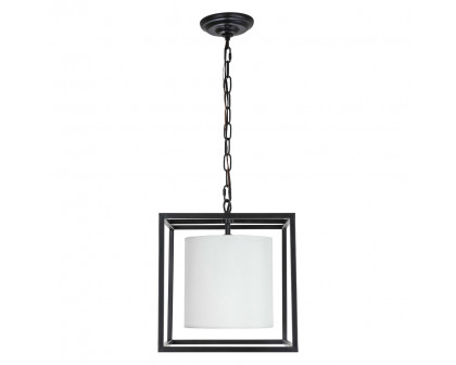 Elegant Pendant Light - Black, L 12" (LD6005D12BK)