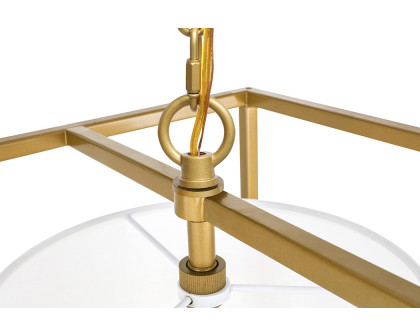 Elegant Pendant Light - Brass, L 12" (LD6005D12BR)