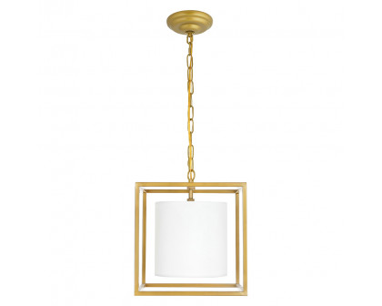 Elegant Pendant Light - Brass, L 12" (LD6005D12BR)