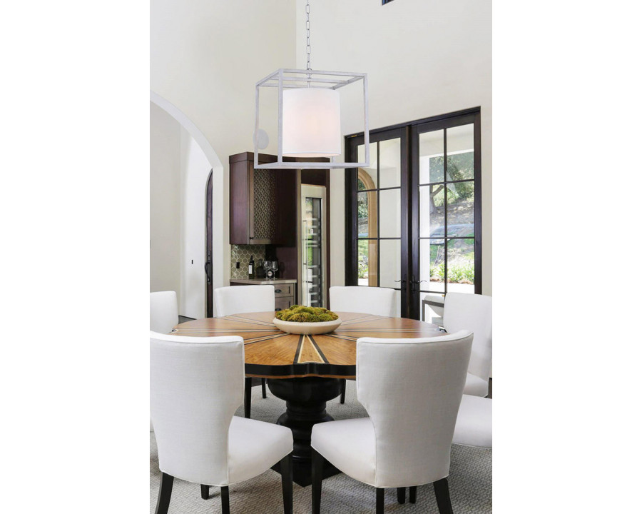 Elegant Pendant Light - Silver, L 16" (LD6005D16S)