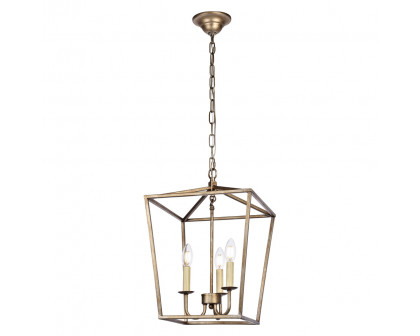 Elegant Maddox 1-Light Pendant - Silver, L 12.5" (LD6008D12S)