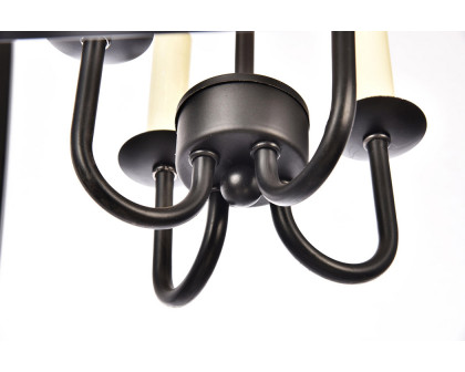 Elegant Maddox 1-Light Pendant - Black, L 17" (LD6008D17BK)