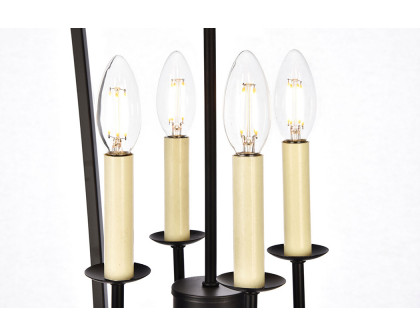 Elegant Maddox 1-Light Pendant - Black, L 17" (LD6008D17BK)