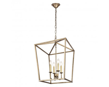 Elegant Maddox 1-Light Pendant - Silver, L 17" (LD6008D17S)